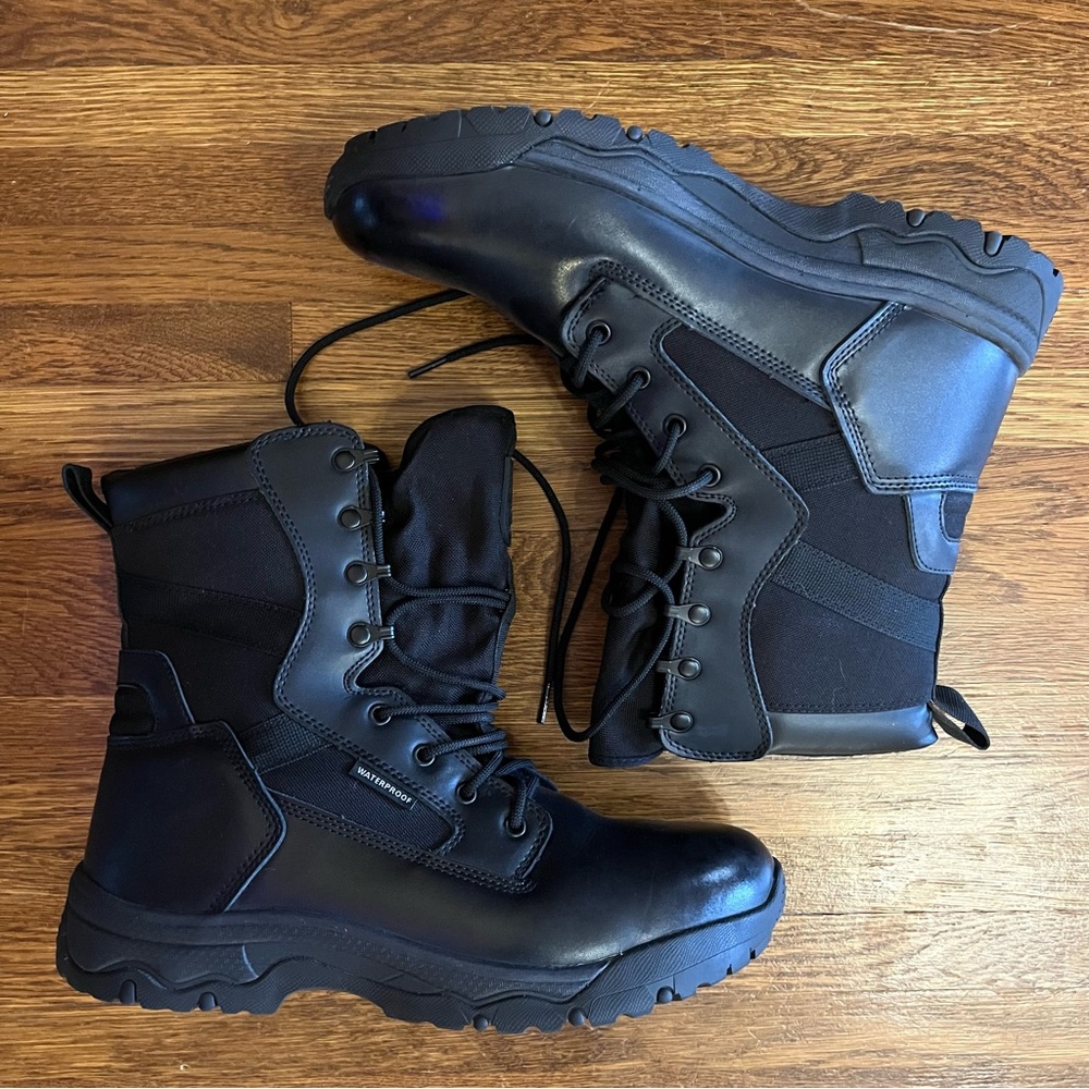 Free Soldier black tactical boots men’s 12 New AC0030 combat